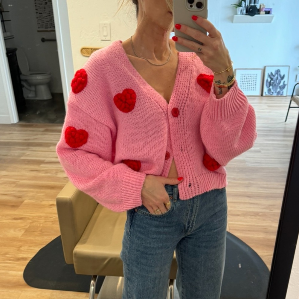 Heart cardigan